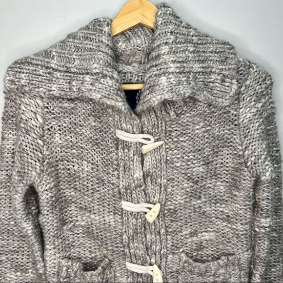 American Eagle Alpaca Wool Blend Knit Sweater Size XS Neutral - Picture 3 of 8